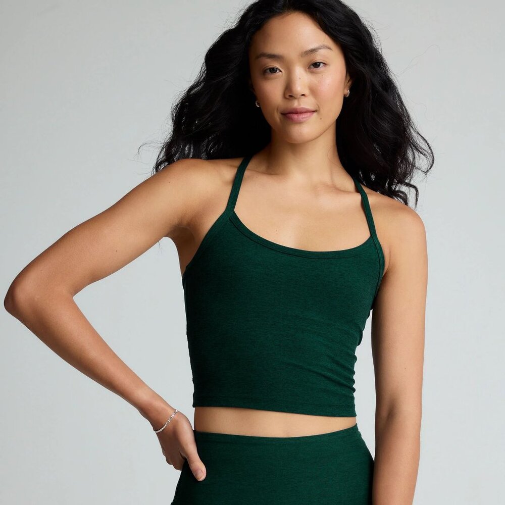 BEYOND YOGA Spacedye Slim Racerback Cropped Tank / Size M
